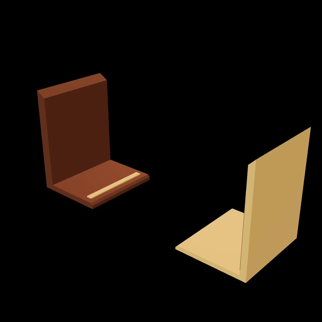 Book ends — studio render