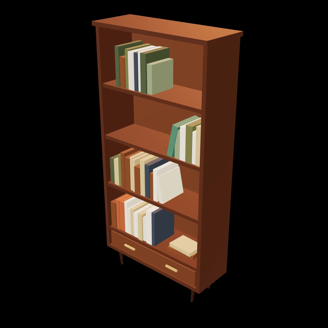Bookcase — studio render