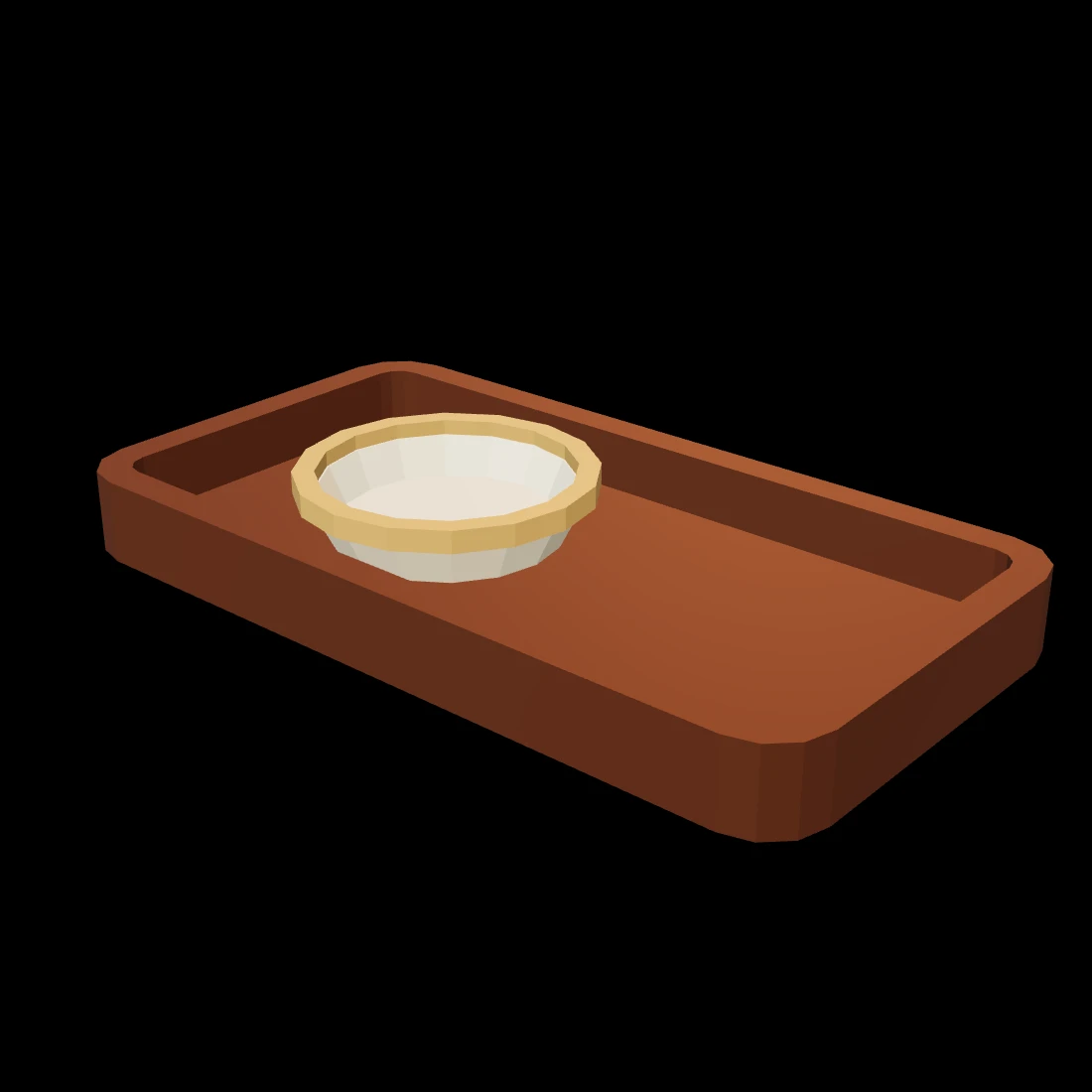 Desk dish — studio render