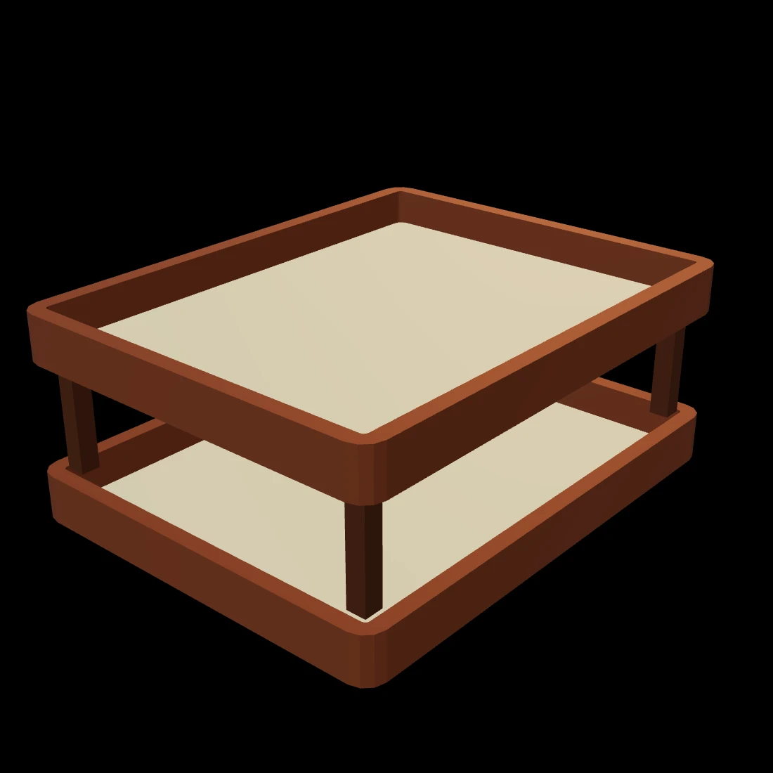 Letter tray — studio render