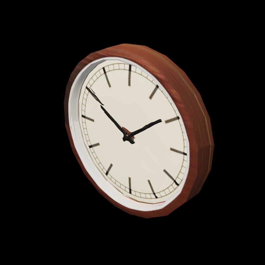 Wall clock — studio render
