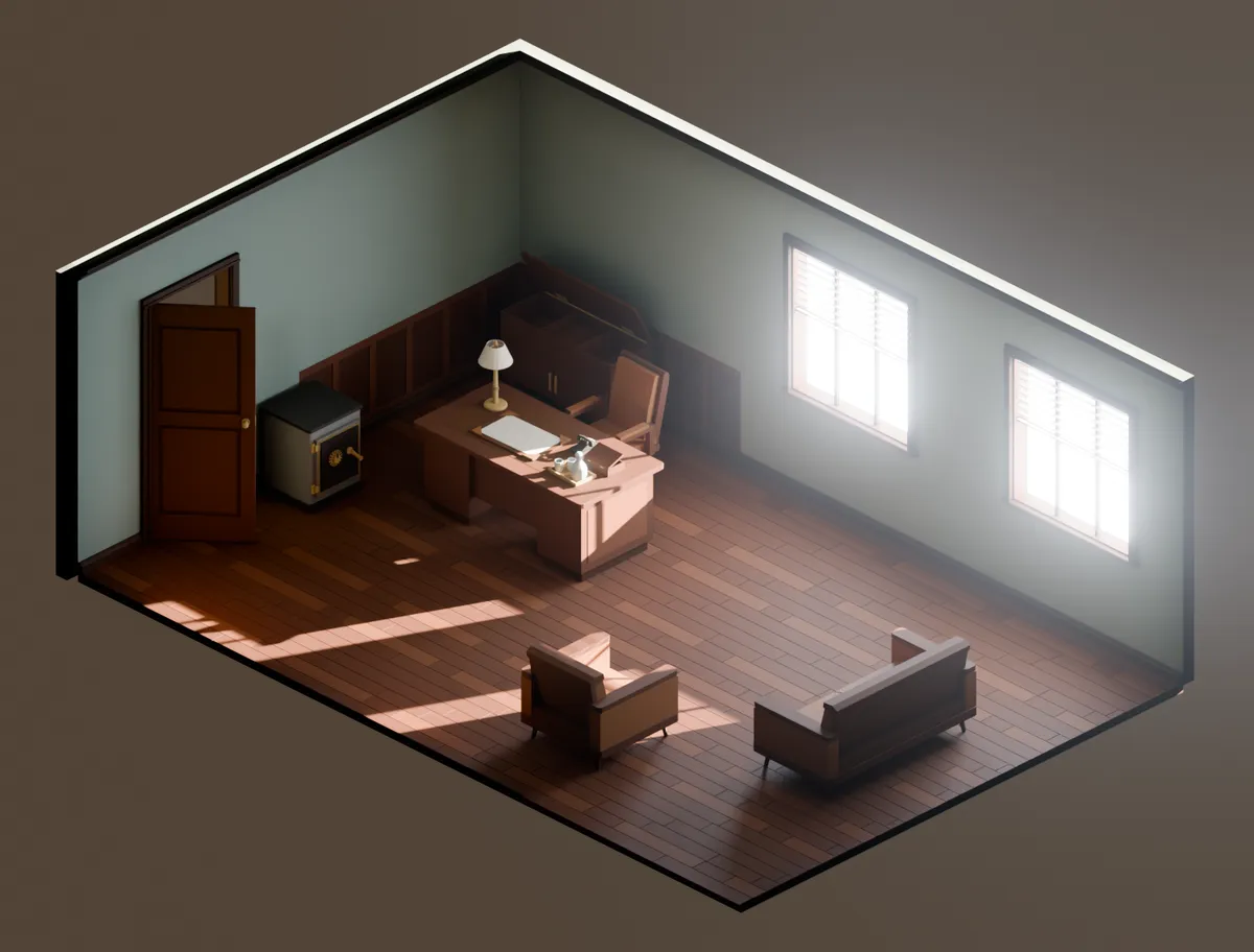 Executive office — studio render